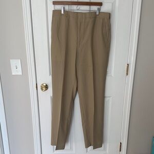 Towncraft Men's Pleated Tan Chinos 36x34
